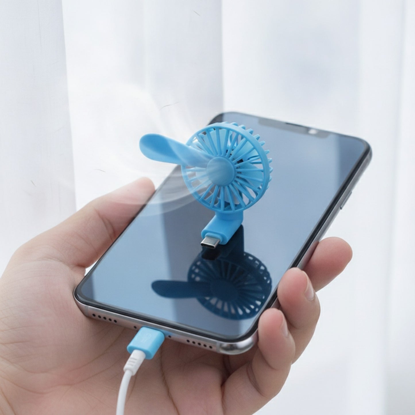 Mini Ventilateur USB Portable pour Smartphone - Refroidissement Compact et Pratique