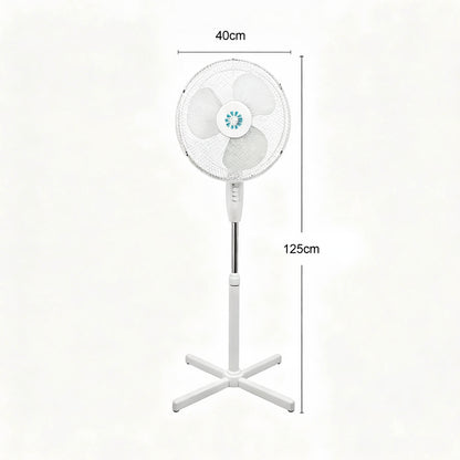 Ventilateur Sur Pied Oscillant – Hauteur Réglable, Moteur Silencieux et Économe en Énergie