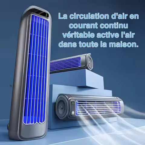 Ventilateur de Refroidissement Portable 3 Vitesses pour l'Été - Climatiseur Mural Silencieux