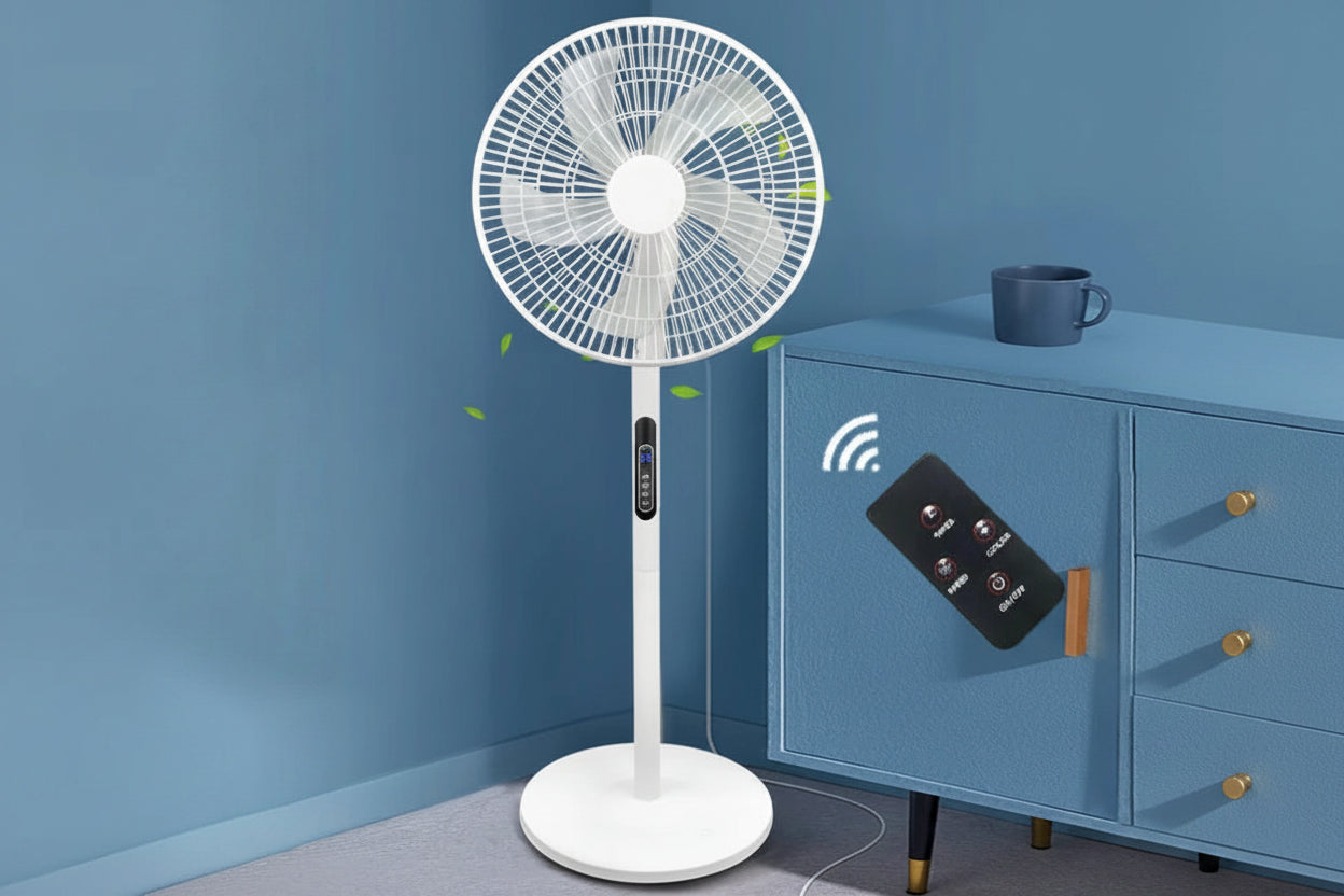 Ventilateur Sur Pied 16 Pouces – Puissant, Oscillant, Télécommande et Minuterie