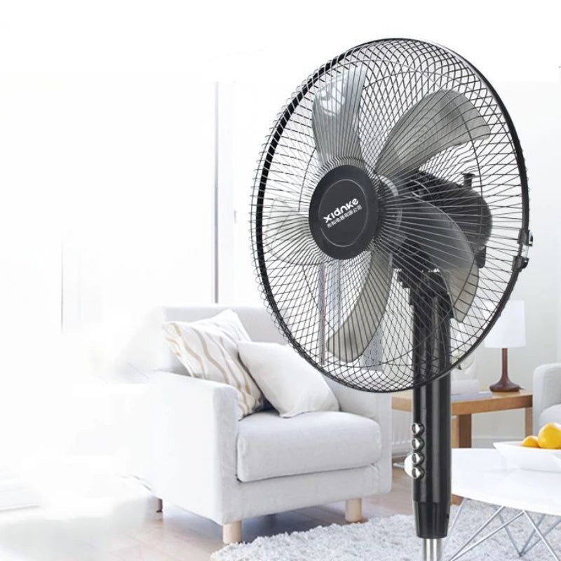 Ventilateur Sur Pied Télécommandé 5 Pales – Oscillant, Puissant et Économe en Énergie