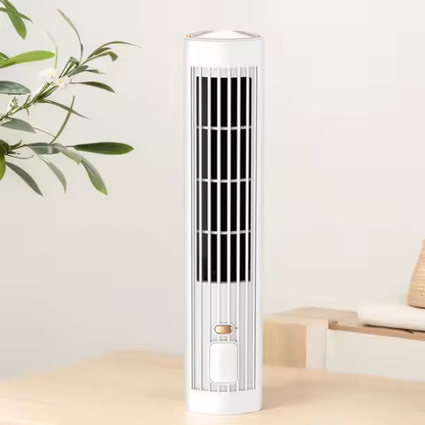 Ventilateur Tour USB Rechargeable Sans Lame - Refroidisseur d'Air Silencieux et Portable