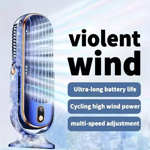 Ventilateur Refroidisseur d'Air Portable 5 Vitesses - Compact et Autonome