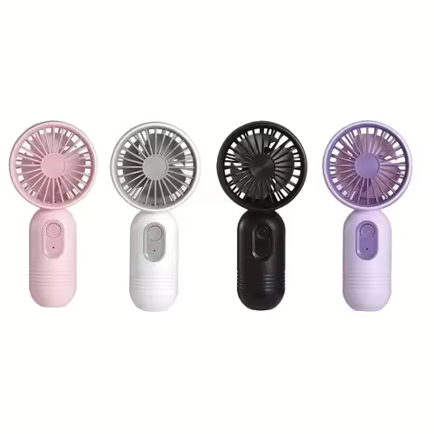 Mini Ventilateur USB Portable Rechargeable - 3 Vitesses pour Bureau, Voyage, Camping