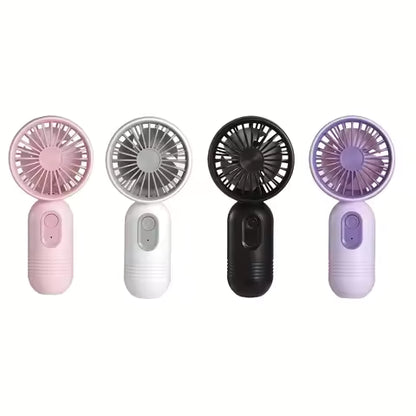 Mini Ventilateur USB Portable Rechargeable - 3 Vitesses pour Bureau, Voyage, Camping