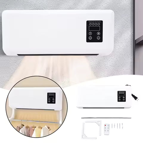Climatiseur Mural Compact : Chauffage & Refroidissement avec Télécommande (Prises UE/UK/US)