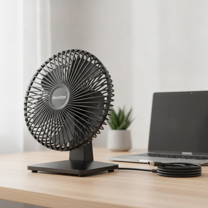 Ventilateur USB Portable Silencieux : Fraîcheur Discrète au Bureau et en Déplacement