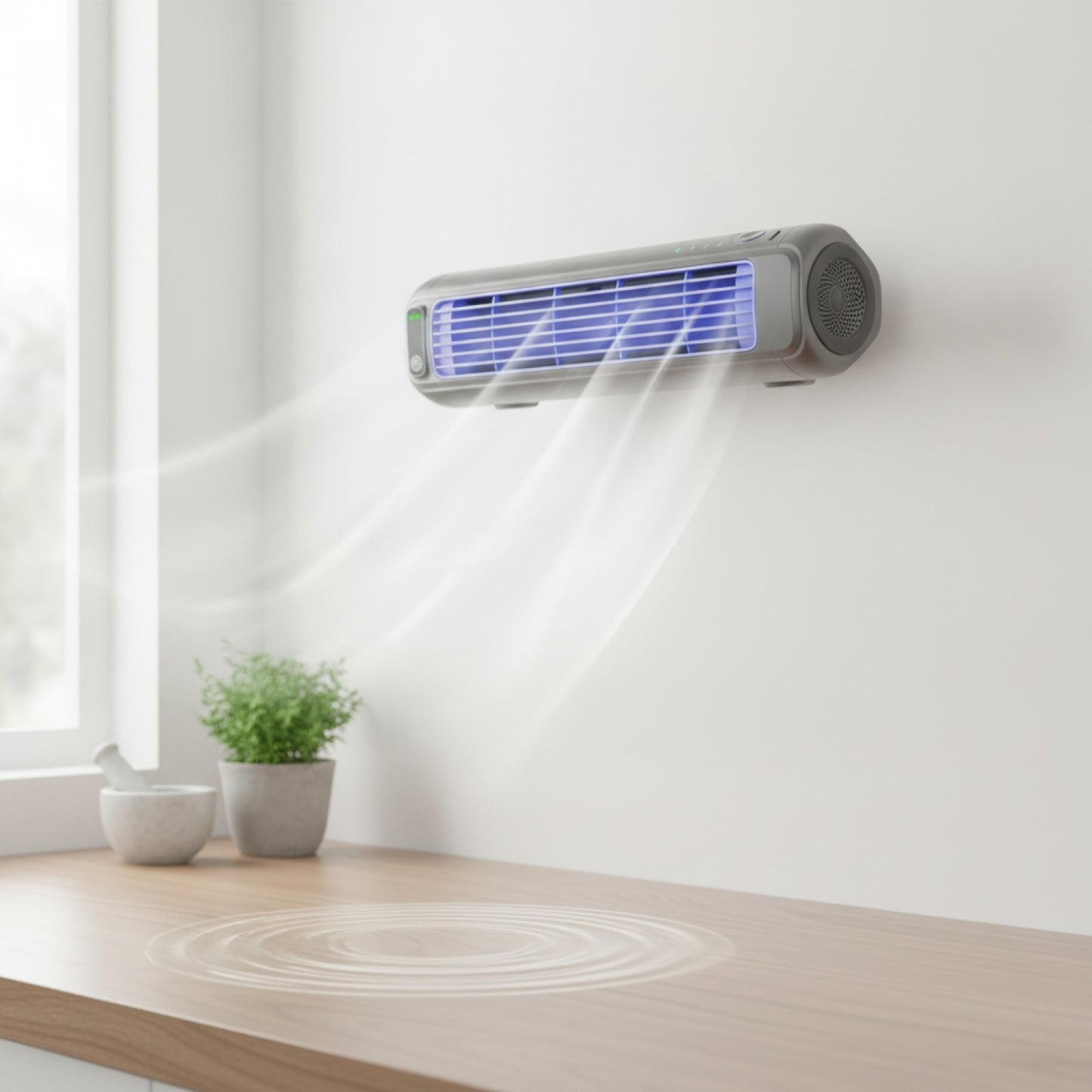 Ventilateur de Refroidissement Portable 3 Vitesses pour l'Été - Climatiseur Mural Silencieux