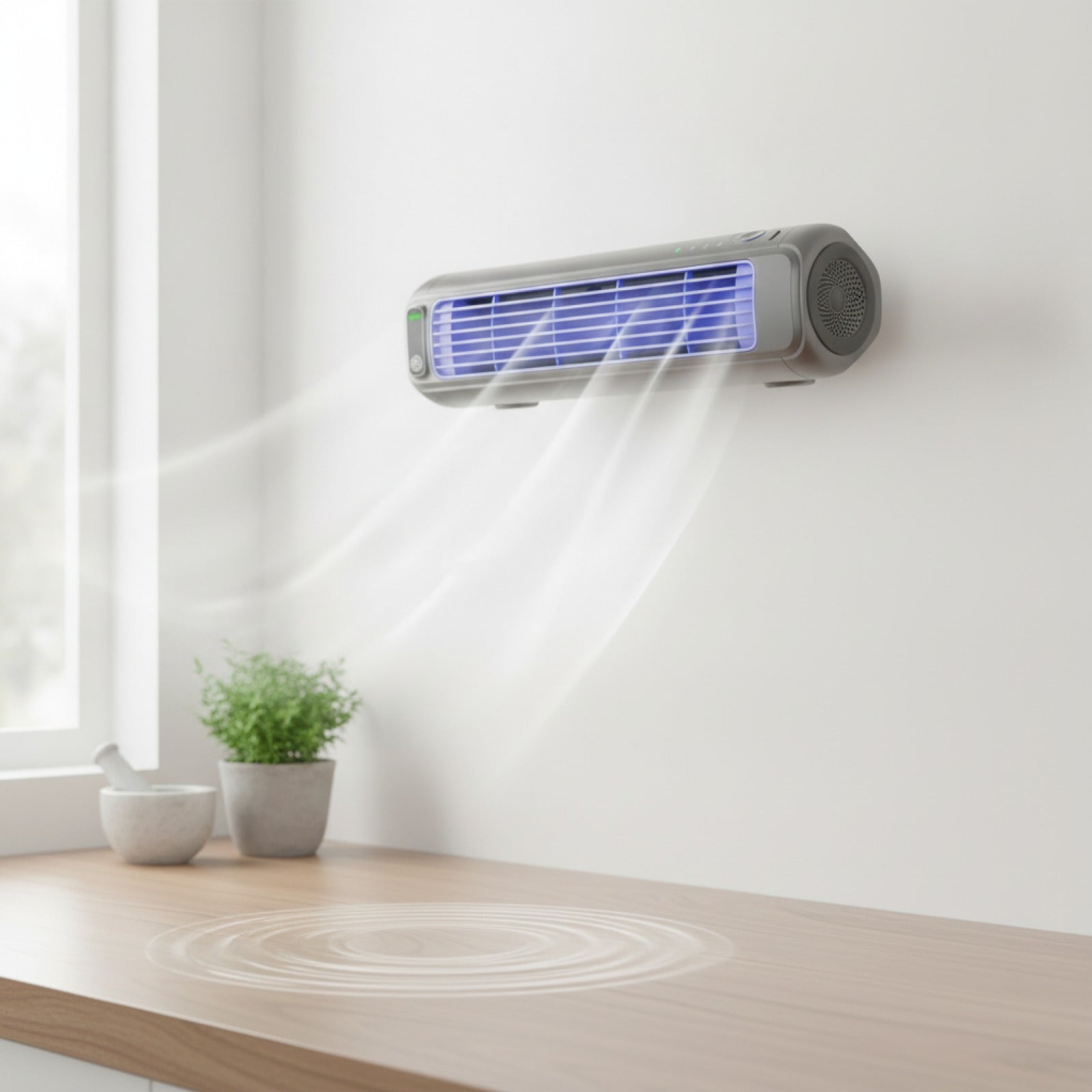 Ventilateur de Refroidissement Portable 3 Vitesses pour l'Été - Climatiseur Mural Silencieux