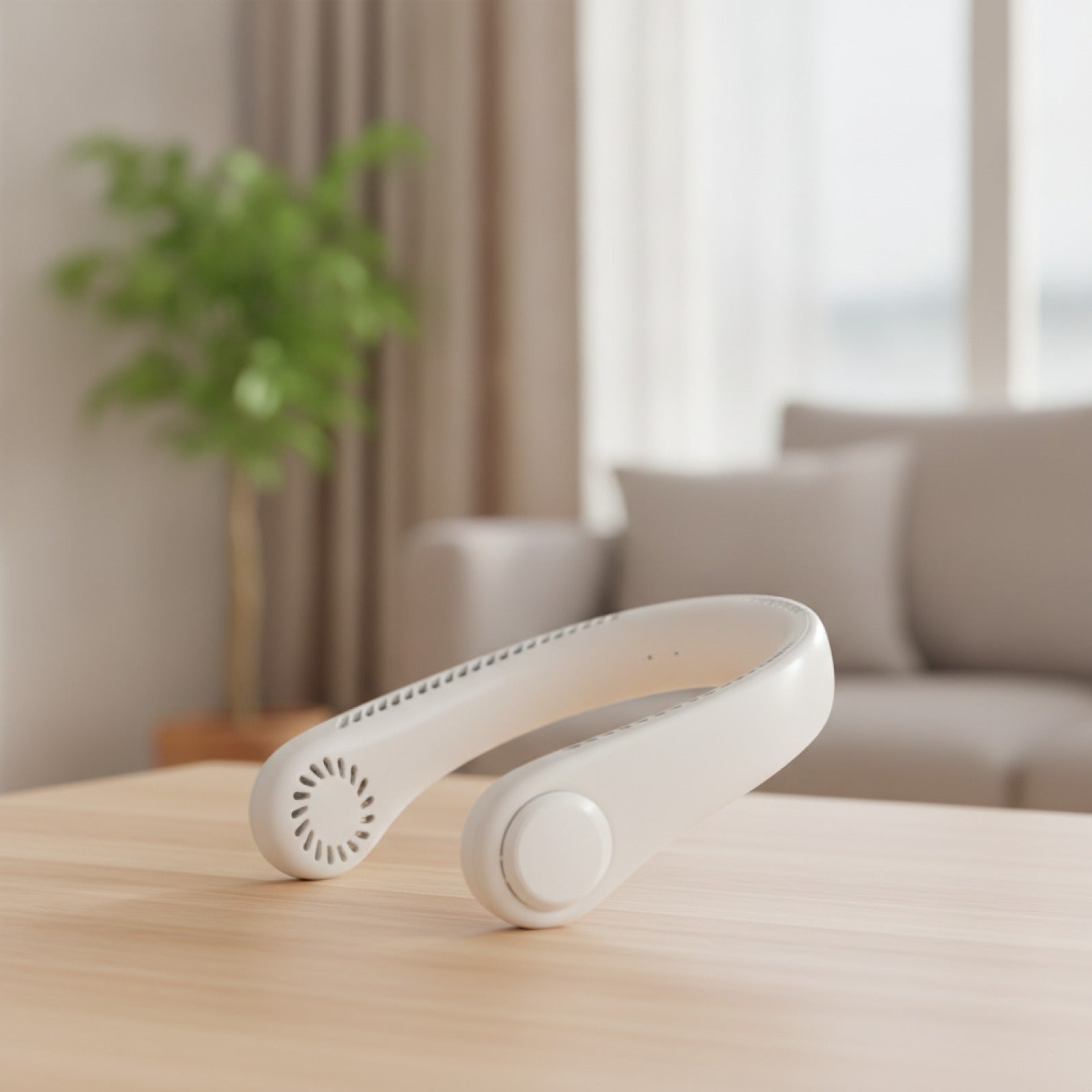 Ventilateur de cou portable mains libres USB rechargeable - Silencieux et longue autonomie pour l'été