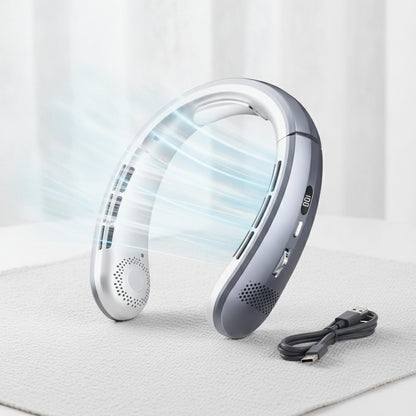 Ventilateur de Cou USB 8000 mAh : Silencieux, Rechargeable avec Affichage LED
