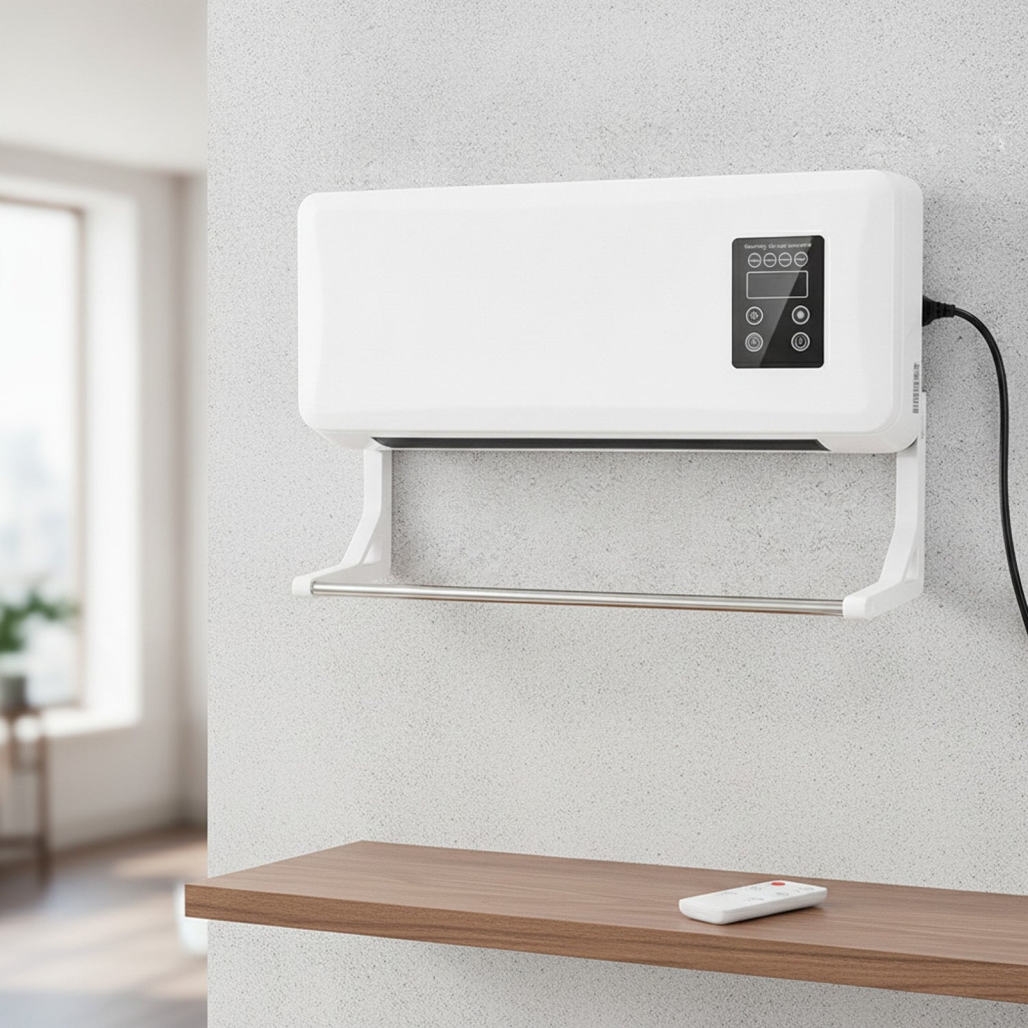 Climatiseur Mural Compact : Chauffage & Refroidissement avec Télécommande (Prises UE/UK/US)