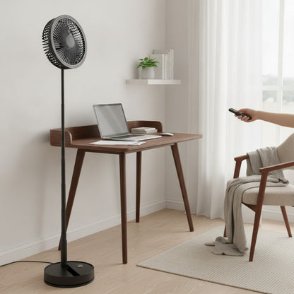 Ventilateur de Bureau Portable USB - 4 Vitesses, Pliable & Télescopique avec Télécommande