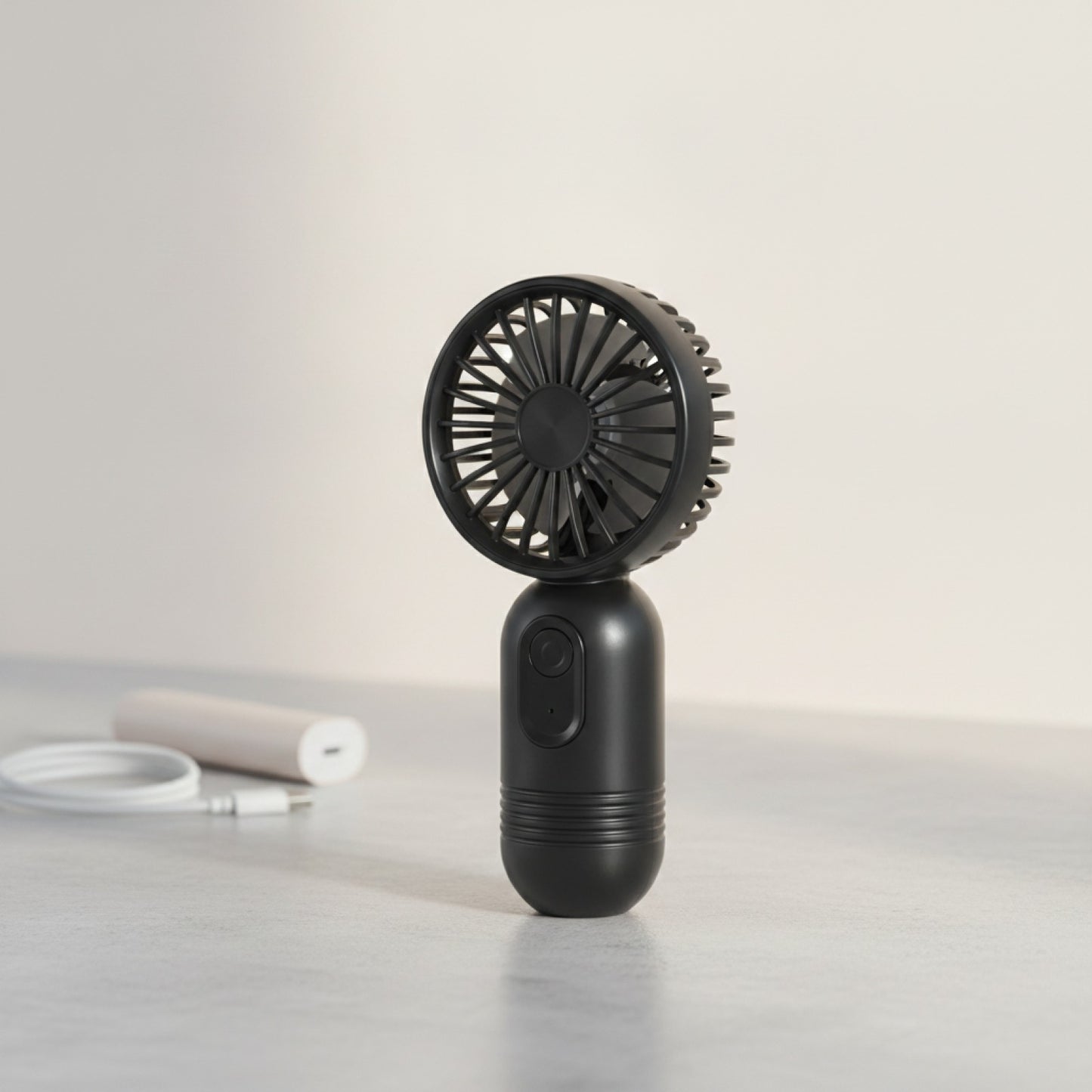 Mini Ventilateur USB Portable Rechargeable - 3 Vitesses pour Bureau, Voyage, Camping