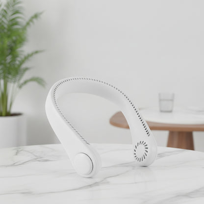 Ventilateur de cou portable mains libres USB rechargeable - Silencieux et longue autonomie pour l'été